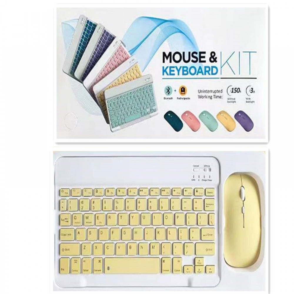 Creative Solid Color Bluetooth Keyboard And Mouse Set Creative Solid Color Bluetooth Keyboard And Mouse Set