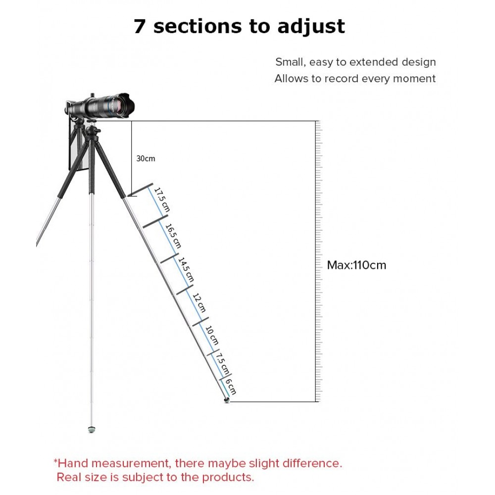 Compatible with Apple, Convenient camera phone telescopic tripod Compatible with Apple, Convenient camera phone telescopic tripod