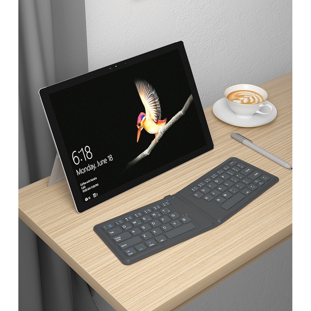 Compatible with Apple, Aerospace Folding Bluetooth Keyboard Ipad Tablet Phone Universal Office Keyboard Compatible with Apple, Aerospace Folding Bluetooth Keyboard Ipad Tablet Phone Universal Office Keyboard
