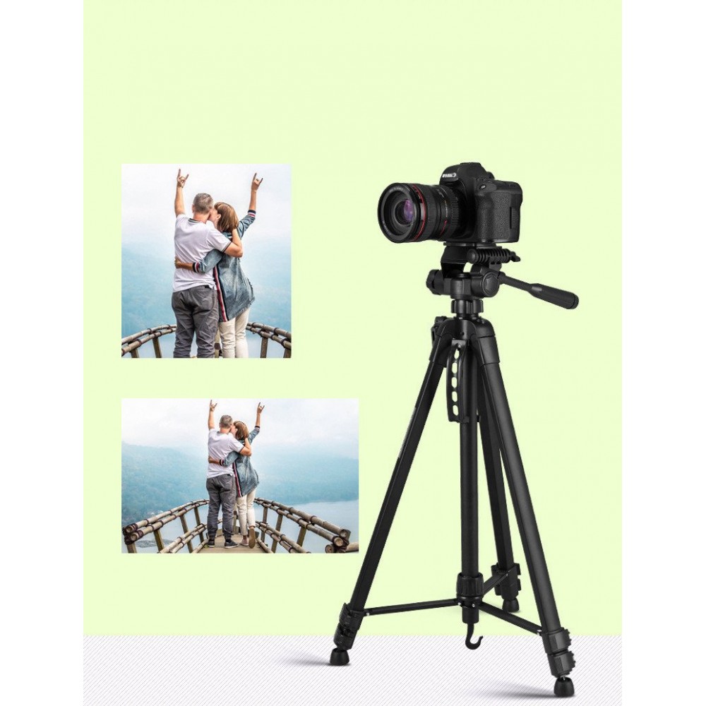 Compatible with Apple, Weifeng WT-3560 Micro SLR Digital Camera Tripod Camera PTZ Tripod Live Mobile Phone Stand