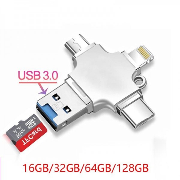 Four-in-one mobile phone U disk multi-fu...