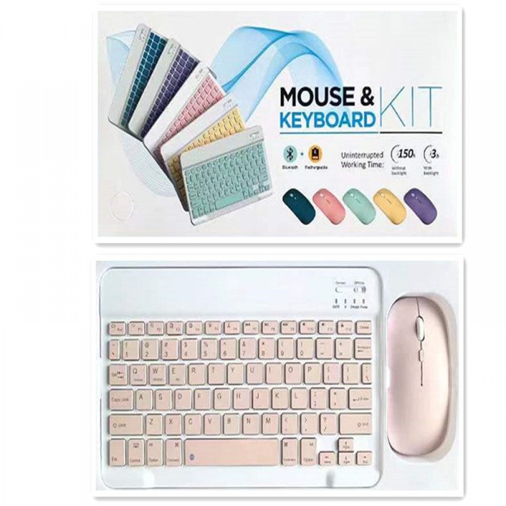 Creative Solid Color Bluetooth Keyboard And Mouse Set Creative Solid Color Bluetooth Keyboard And Mouse Set