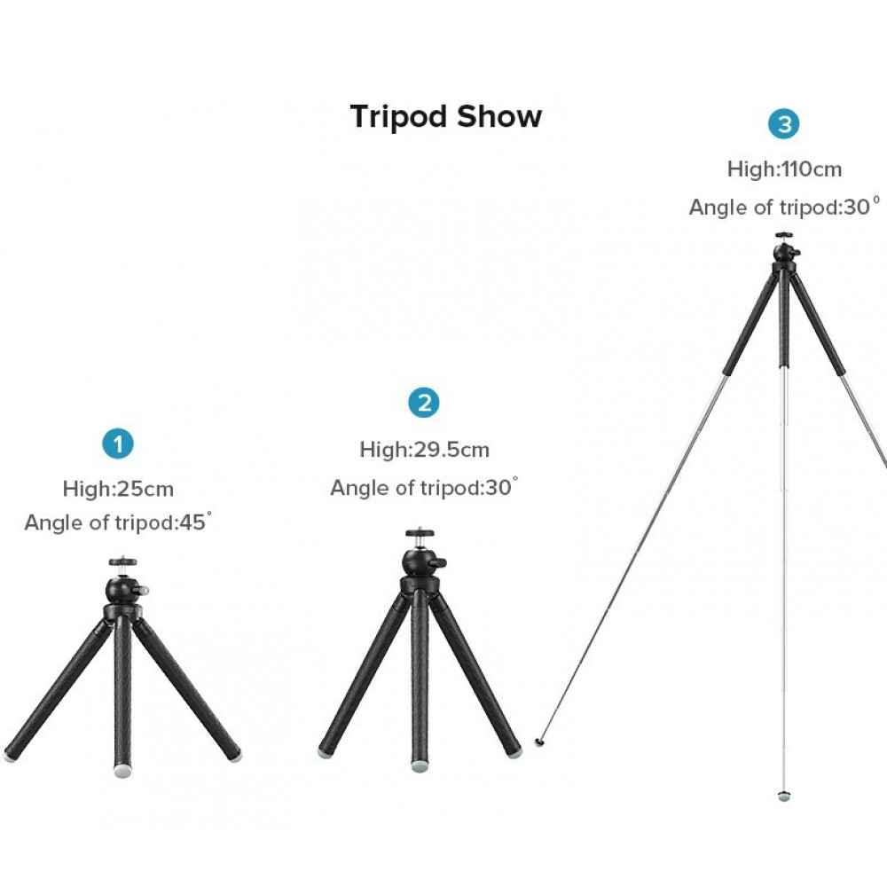 Compatible with Apple, Convenient camera phone telescopic tripod Compatible with Apple, Convenient camera phone telescopic tripod