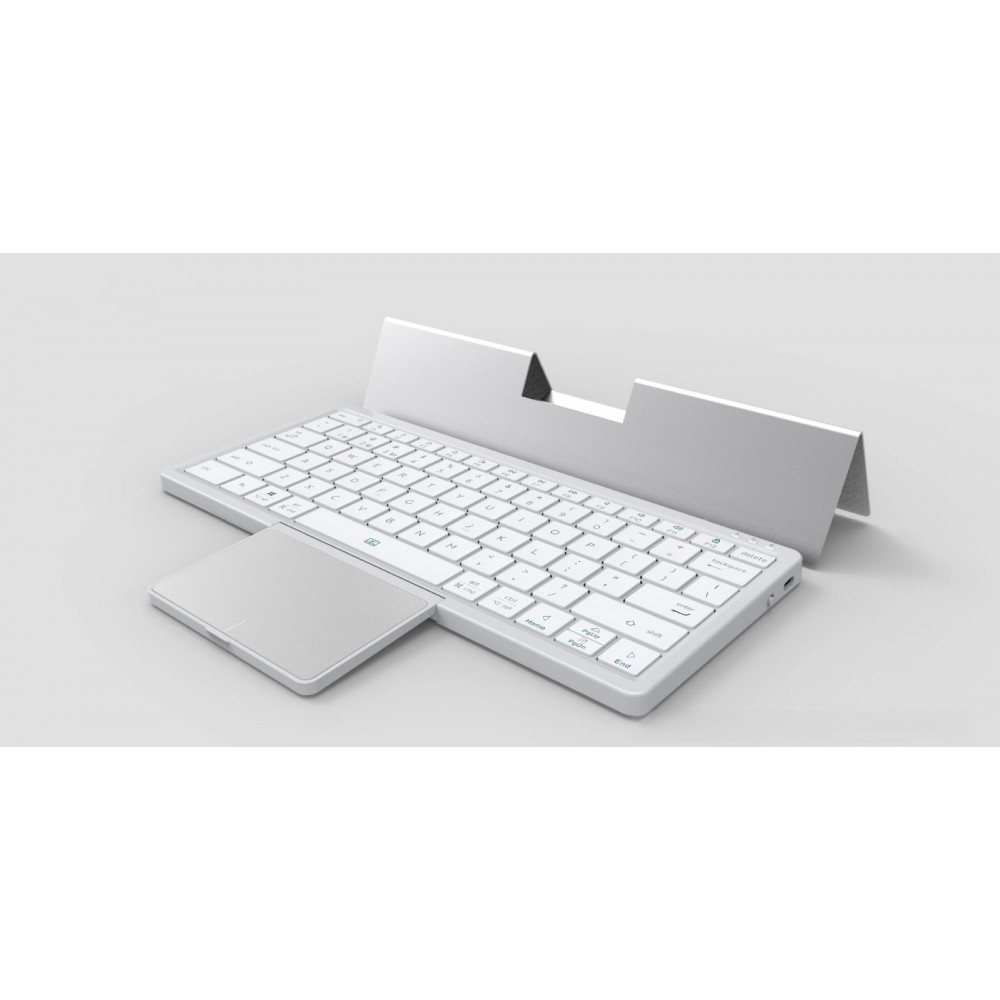 Three-in-one Wireless Bluetooth Touch Pad Wireless Keyboard Leather Sheath Stand Ipad Mobile Phone Universal