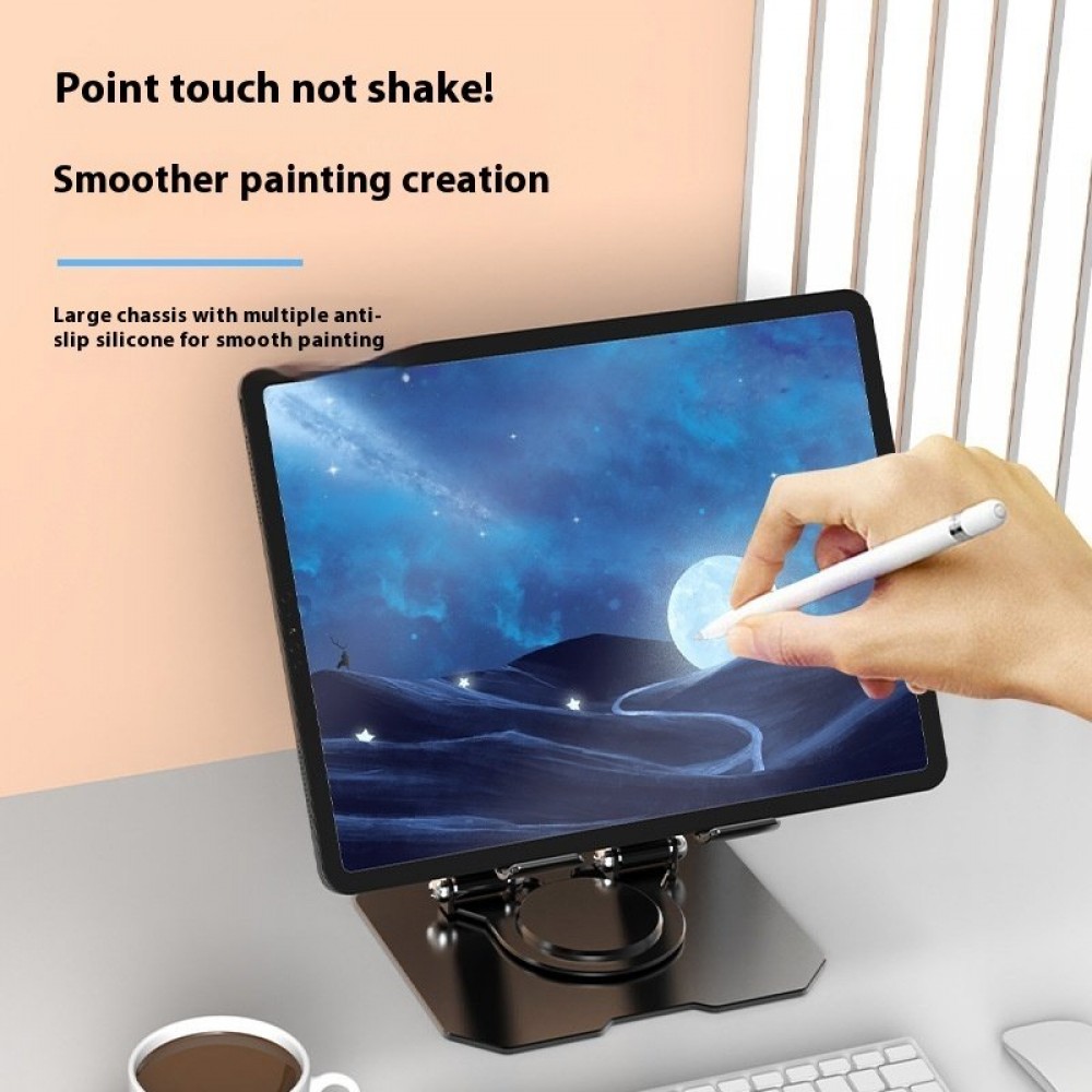 Desktop Metal Tablet Computer Stand Rotating Folding Desktop Metal Tablet Computer Stand Rotating Folding