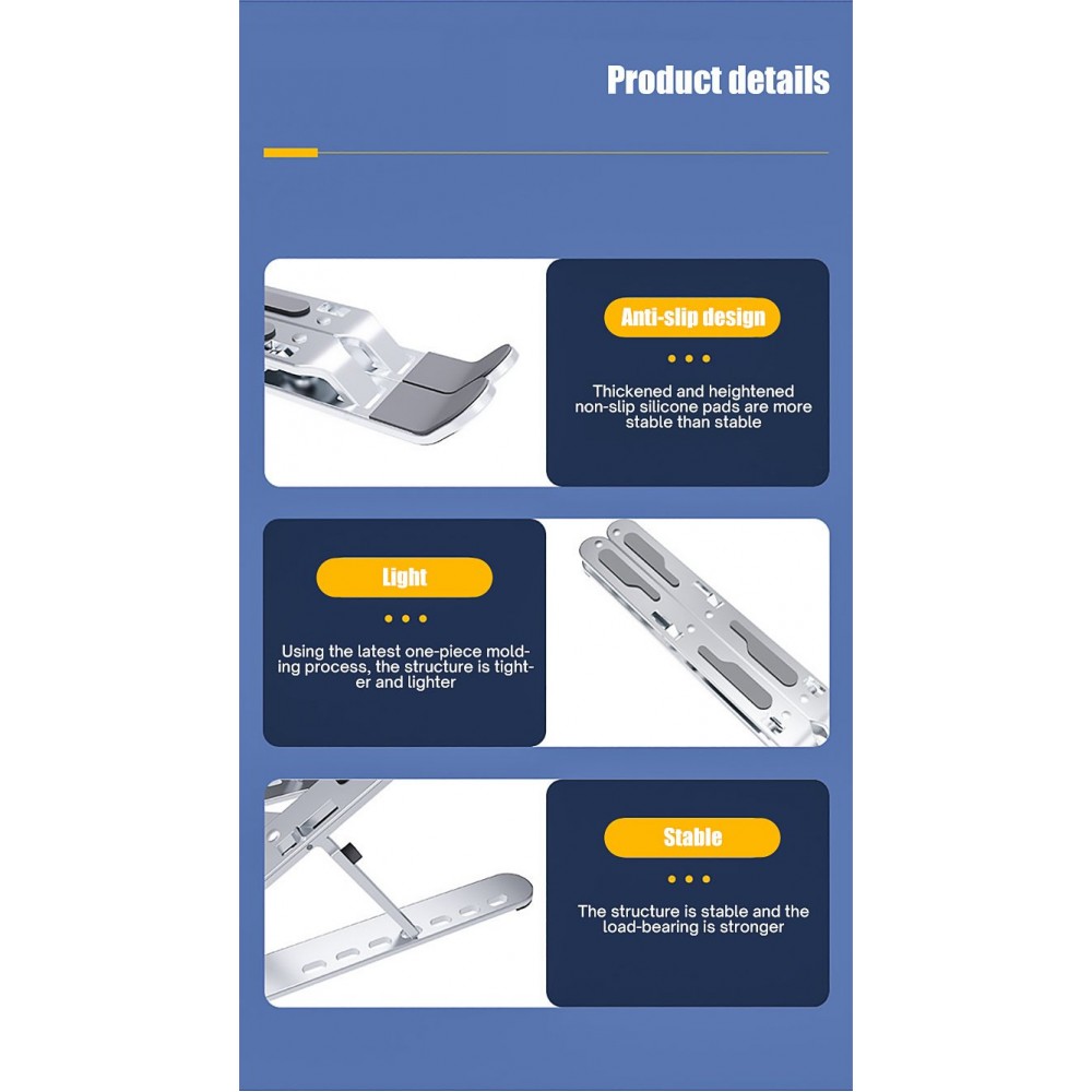 Folding Heat Dissipation Adjustable Lifting Portable Computer Stand
