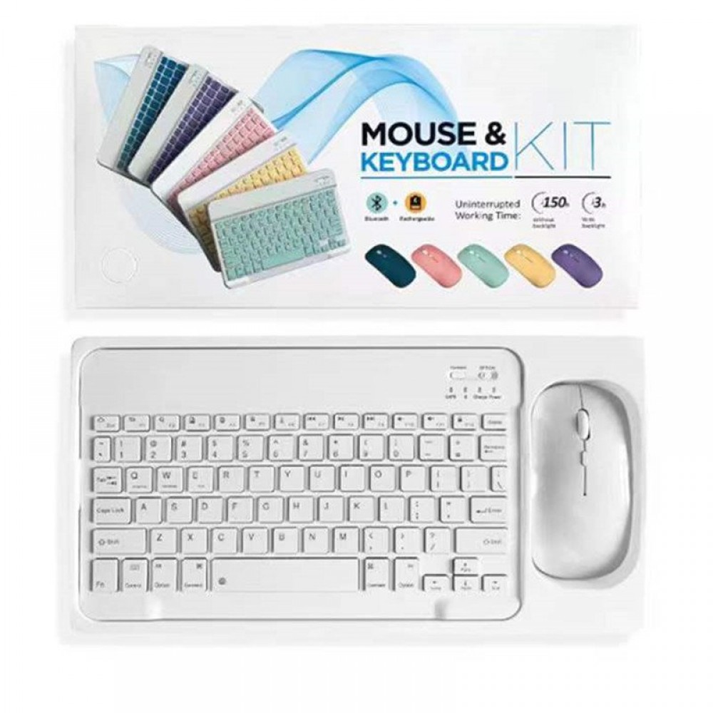 Creative Solid Color Bluetooth Keyboard And Mouse Set Creative Solid Color Bluetooth Keyboard And Mouse Set