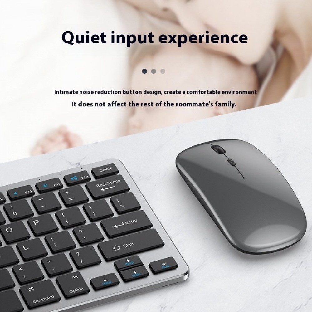 Wireless Keyboard Mouse Ultra-thin Suit Rechargeable Mute Bluetooth Wireless Keyboard Mouse Ultra-thin Suit Rechargeable Mute Bluetooth