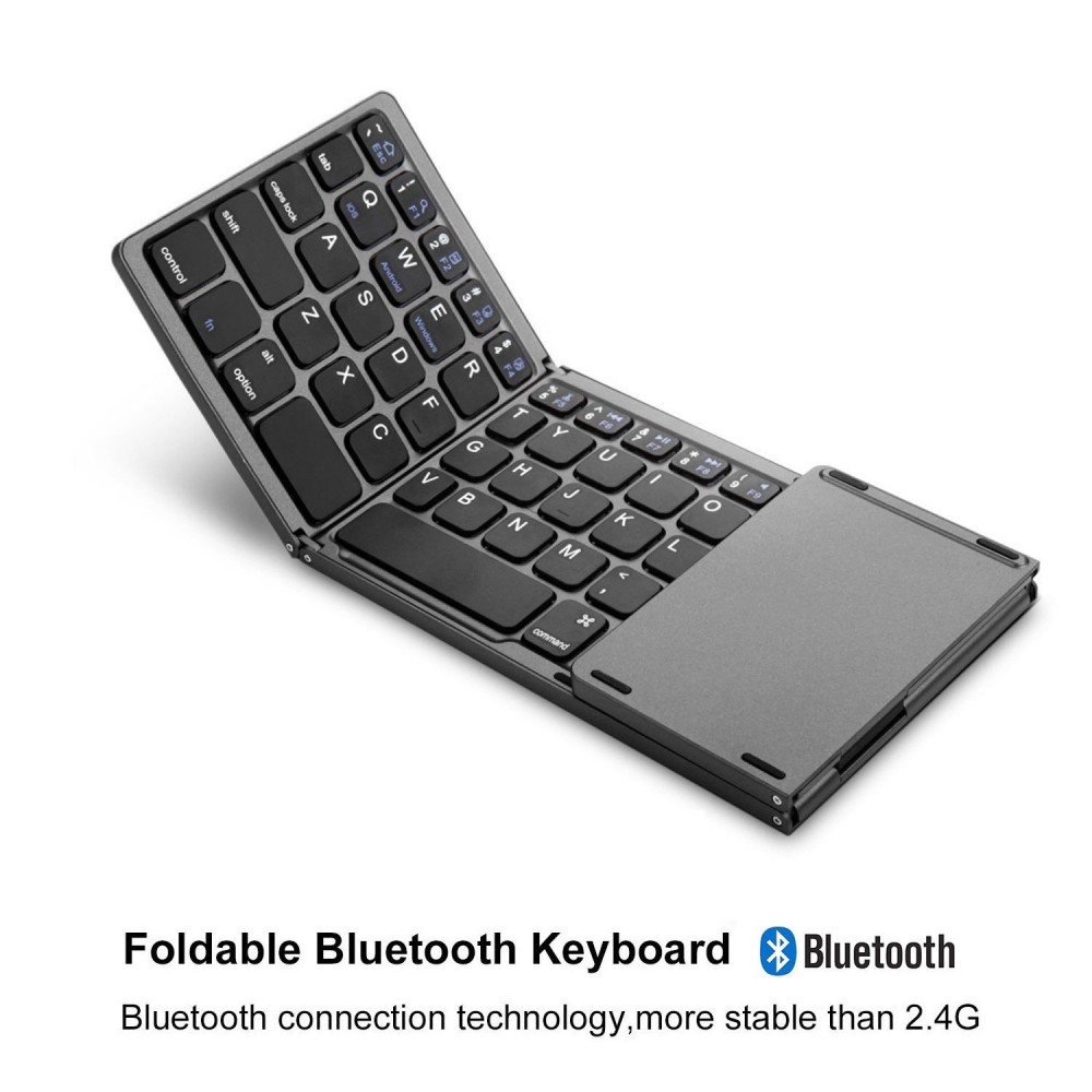 Mini Tri-fold Bluetooth Keyboard Portable Thin Touch Mini Tri-fold Bluetooth Keyboard Portable Thin Touch