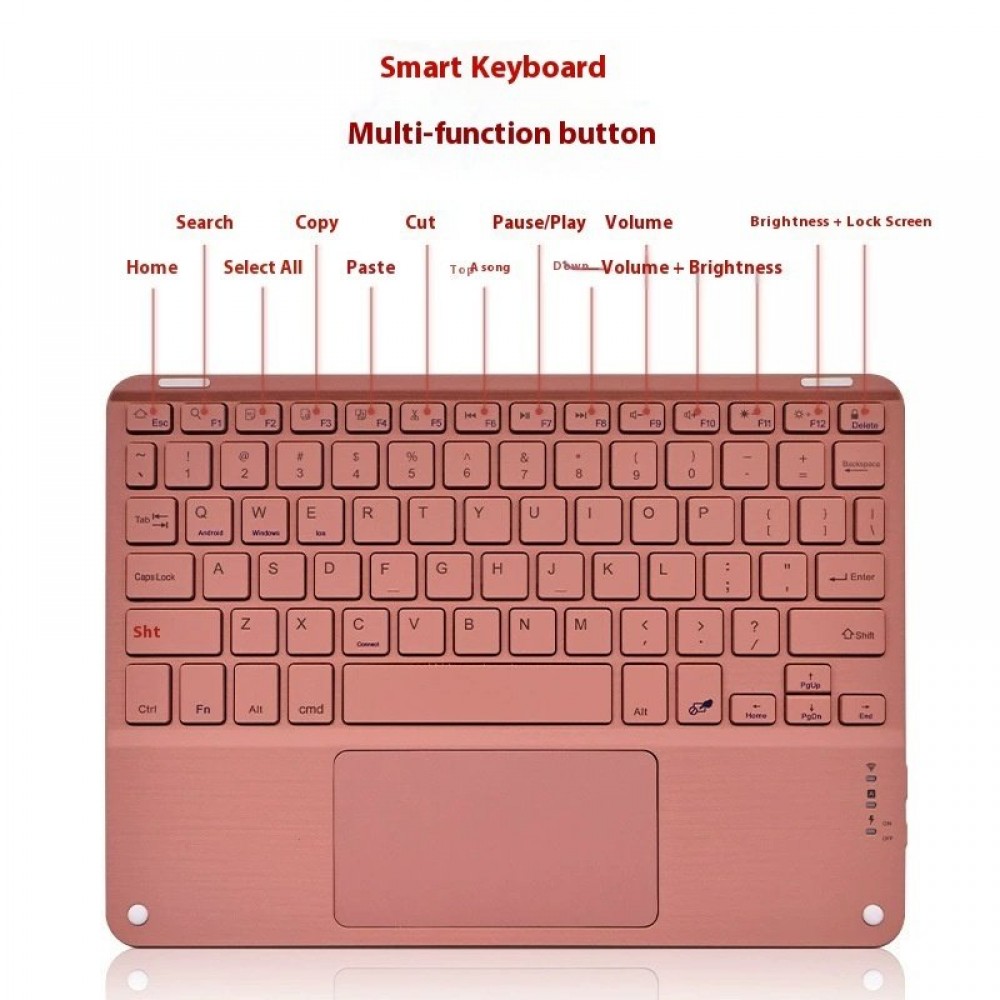 Bluetooth Keyboard With Touch For Mobile Phone Tablet Wireless Rechargeable Bluetooth Keyboard With Touch For Mobile Phone Tablet Wireless Rechargeable