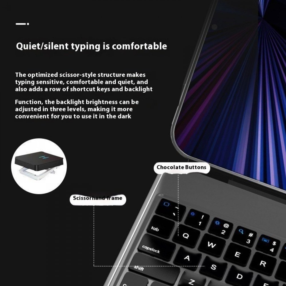 Suspension Magic Control Keyboard For Tablet Computer Integrated Tablet Magnetic Suction Protective Cover Suspension Magic Control Keyboard For Tablet Computer Integrated Tablet Magnetic Suction Protective Cover