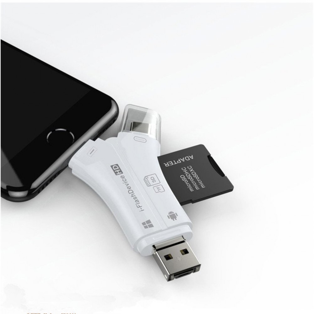 Mobile Phone Card Reader TF SD Multifunctional Four In One Universal Mobile Phone Card Reader TF SD Multifunctional Four In One Universal