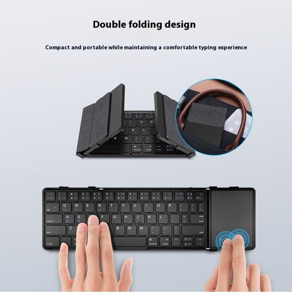 Mobile Phone Tablet Folding Bluetooth Keyboard Portable Mute Mobile Phone Tablet Folding Bluetooth Keyboard Portable Mute