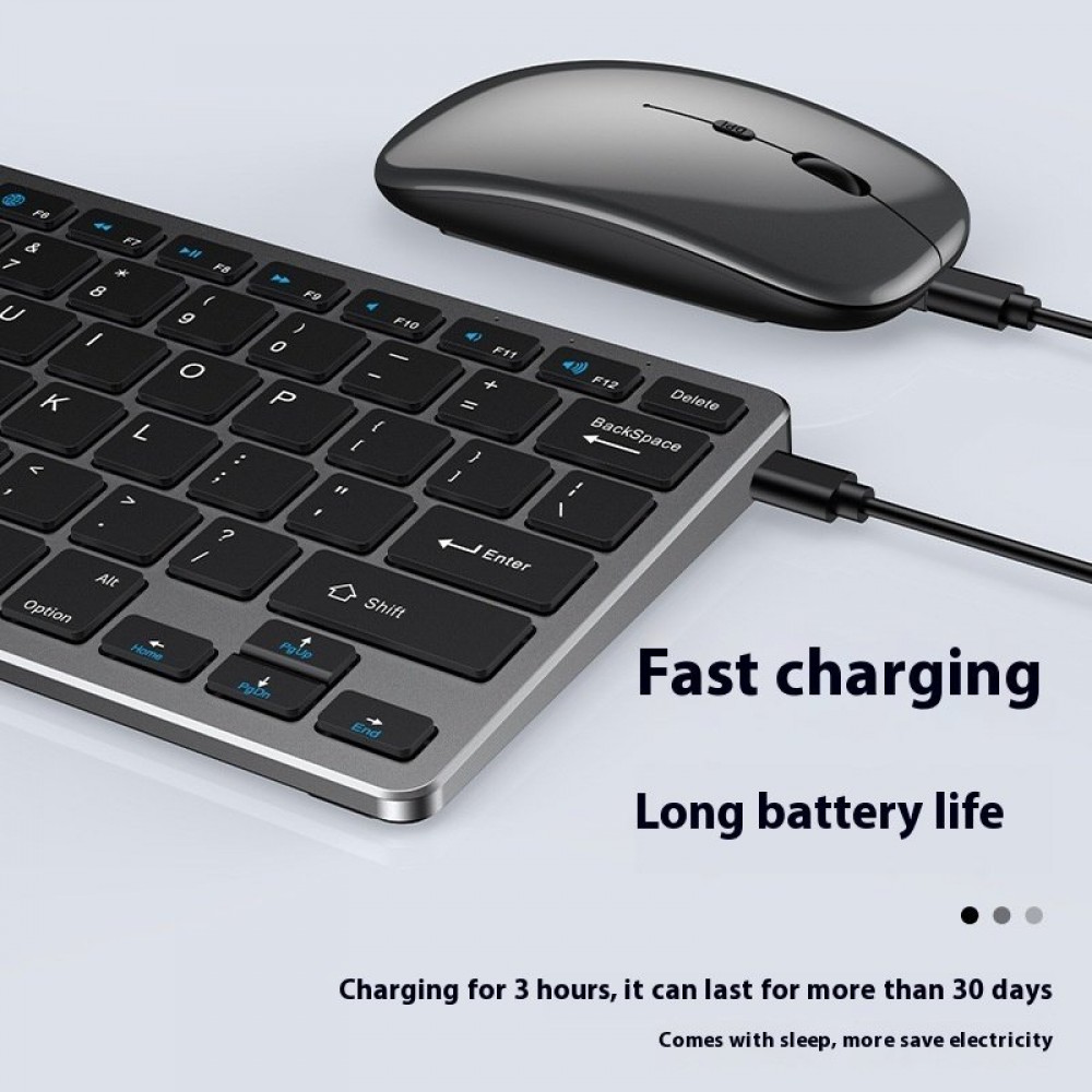 Wireless Keyboard Mouse Ultra-thin Suit Rechargeable Mute Bluetooth Wireless Keyboard Mouse Ultra-thin Suit Rechargeable Mute Bluetooth
