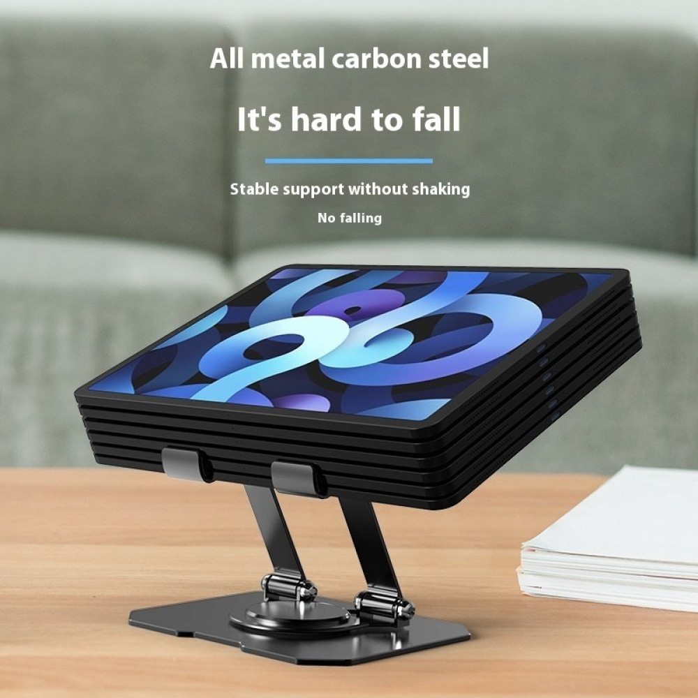 Desktop Metal Tablet Computer Stand Rotating Folding Desktop Metal Tablet Computer Stand Rotating Folding