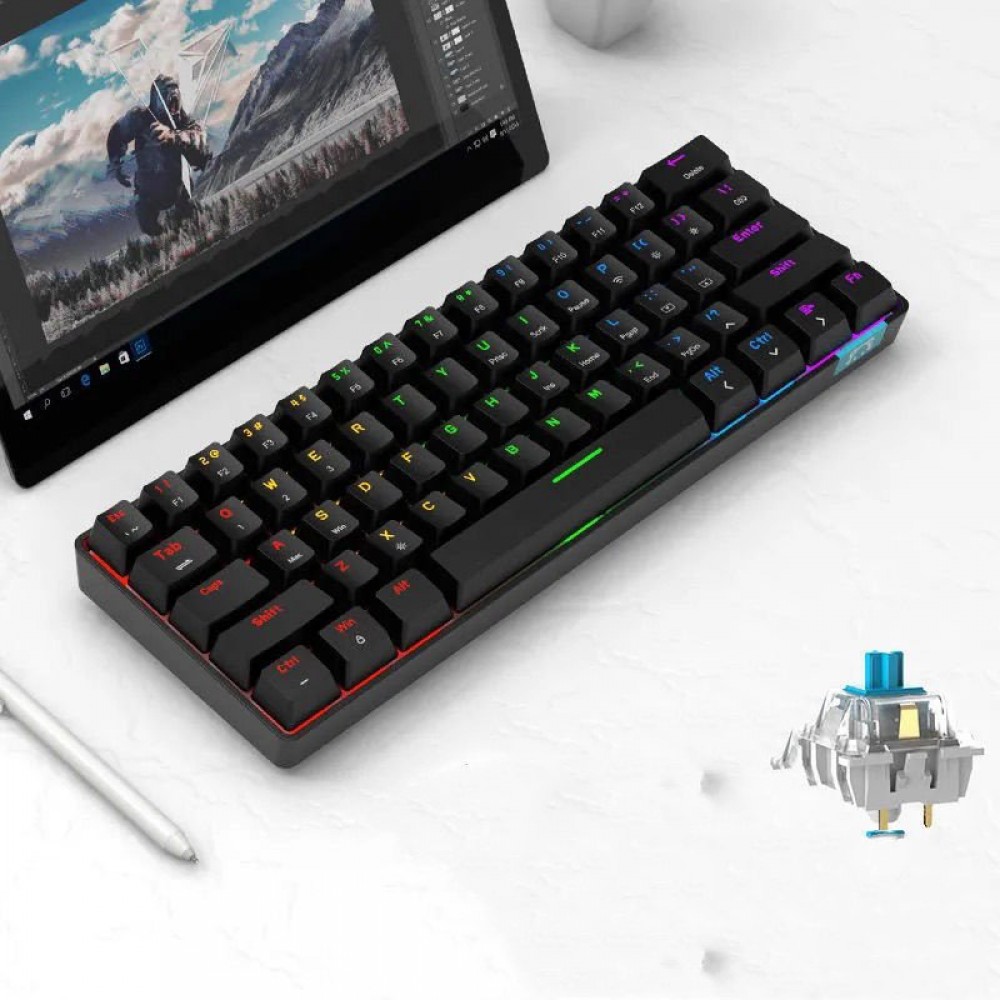 Wireless Dual-mode Bluetooth Mechanical Keyboard Tablet Phone Wireless Dual-mode Bluetooth Mechanical Keyboard Tablet Phone