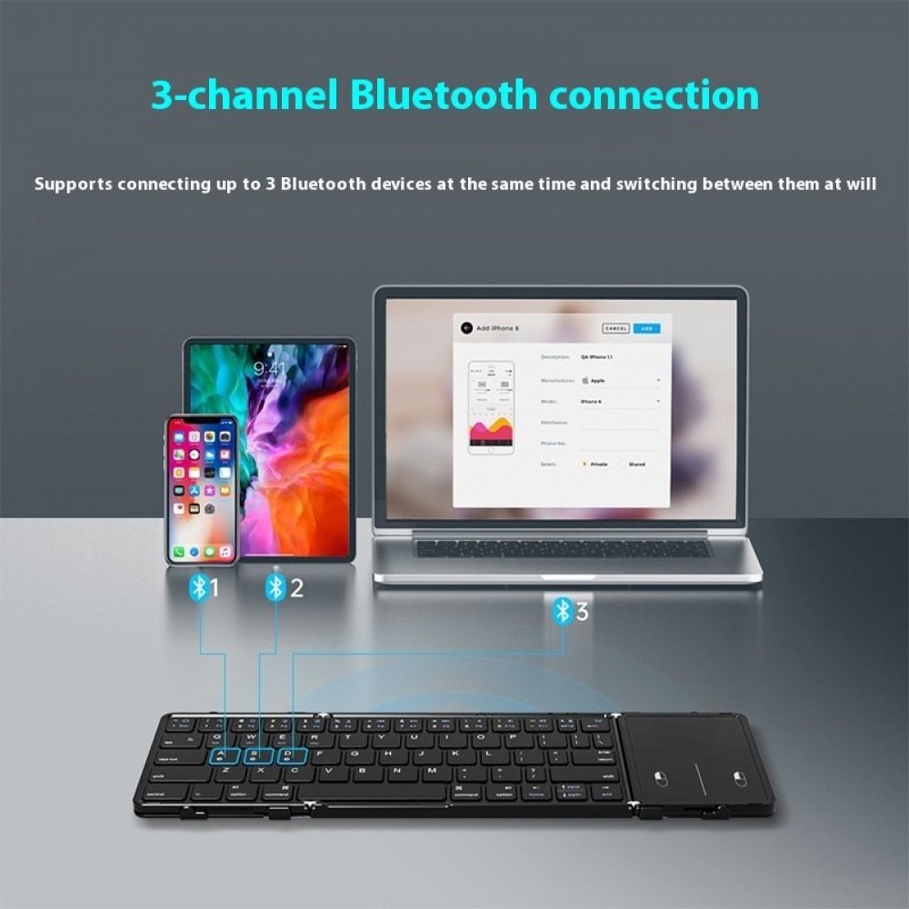 Mobile Phone Tablet Folding Bluetooth Keyboard Portable Mute Mobile Phone Tablet Folding Bluetooth Keyboard Portable Mute
