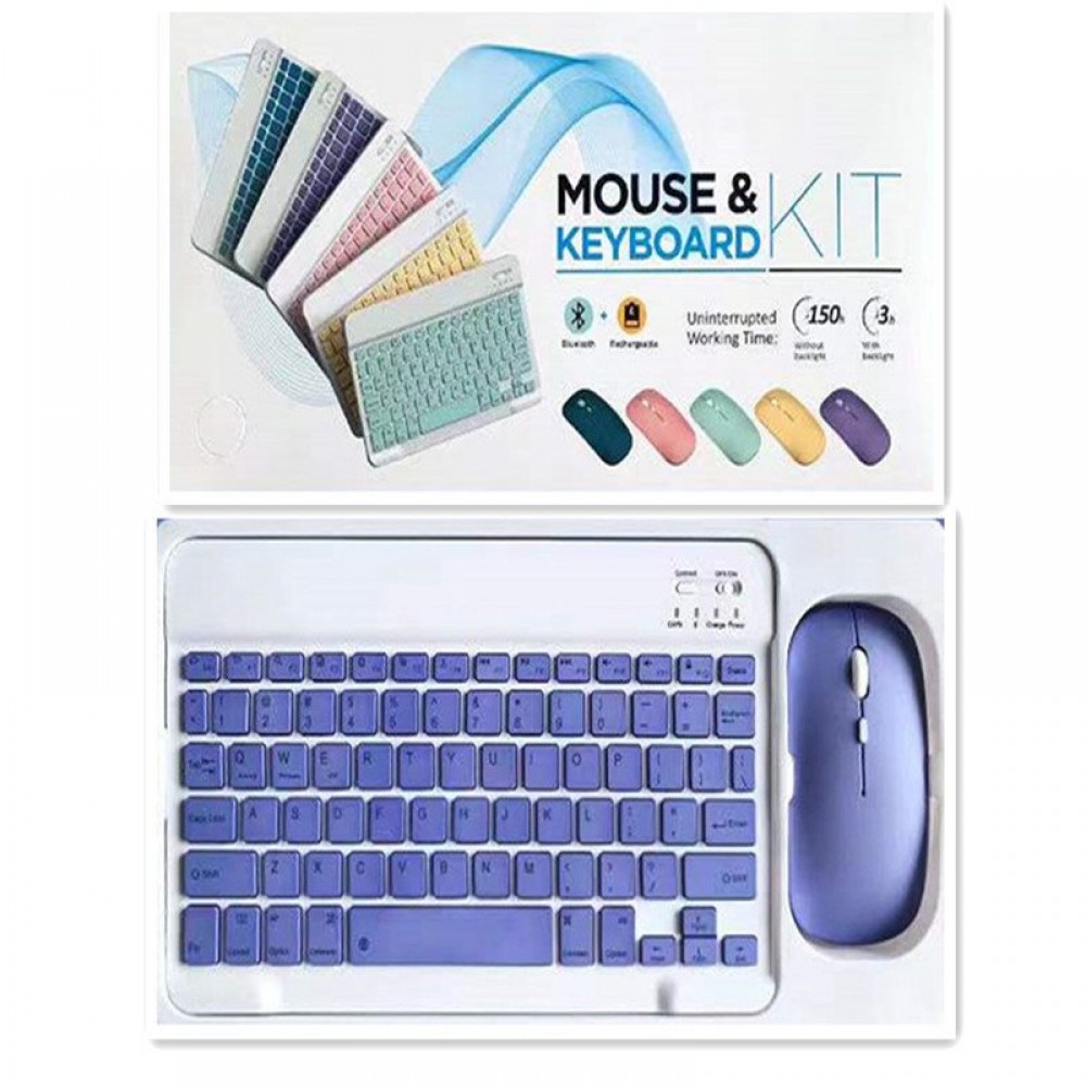 Creative Solid Color Bluetooth Keyboard And Mouse Set Creative Solid Color Bluetooth Keyboard And Mouse Set