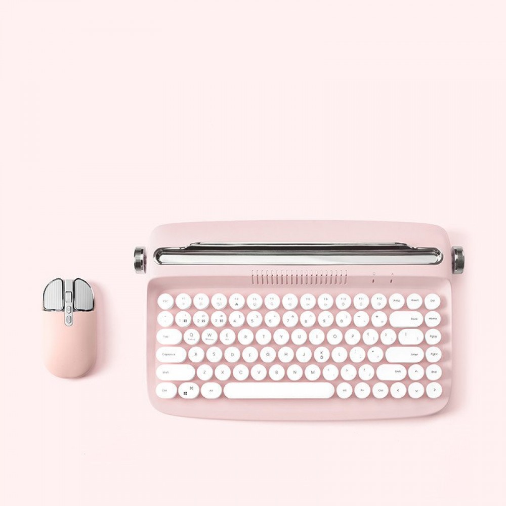 Retro Ipad Bluetooth Keyboard Mouse Set Cute Office Retro Ipad Bluetooth Keyboard Mouse Set Cute Office