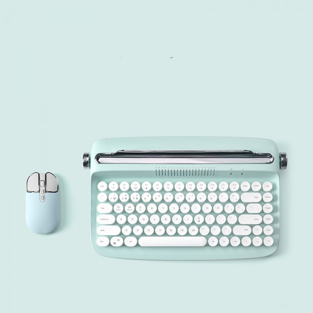 Retro Ipad Bluetooth Keyboard Mouse Set Cute Office Retro Ipad Bluetooth Keyboard Mouse Set Cute Office
