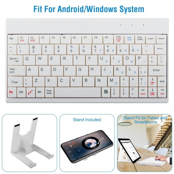 80 Keys Wired Keyboard Mini USB Connecto...