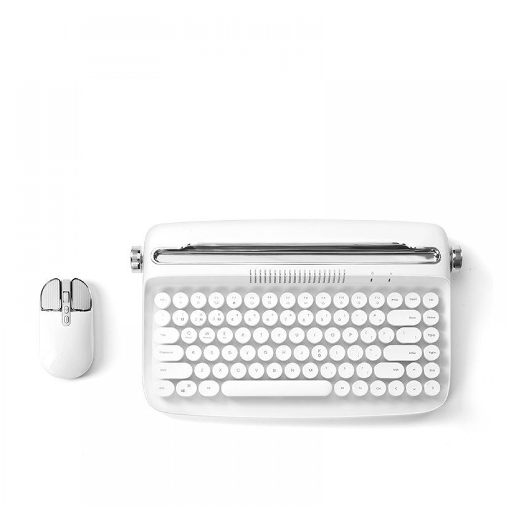 Retro Ipad Bluetooth Keyboard Mouse Set Cute Office Retro Ipad Bluetooth Keyboard Mouse Set Cute Office