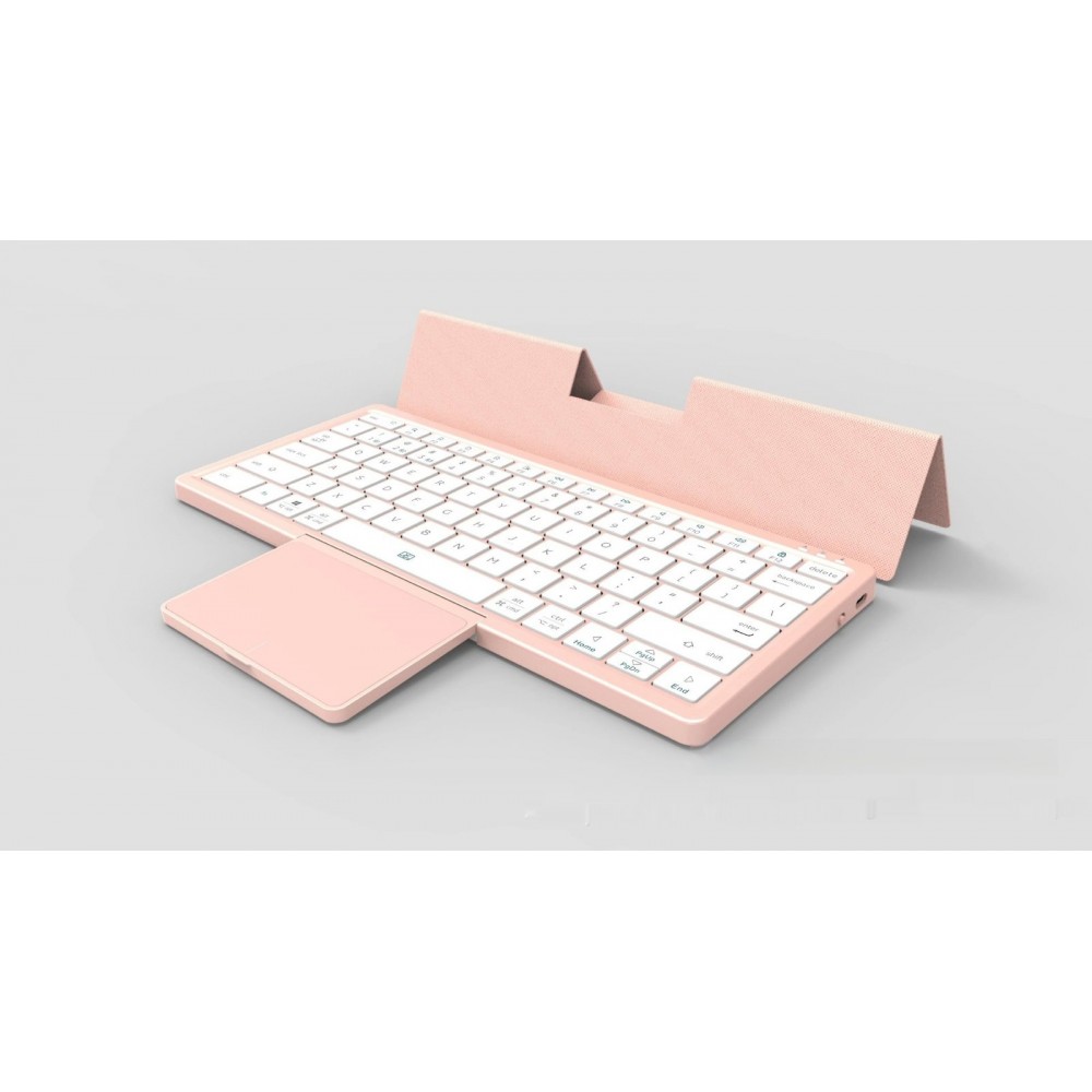 Three-in-one Wireless Bluetooth Touch Pad Wireless Keyboard Leather Sheath Stand Ipad Mobile Phone Universal