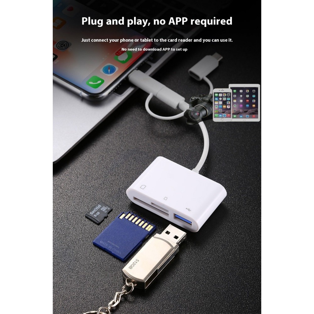 Mobile Phone SD Card Reader Camera Memory Card Conversion All-in-one Mobile Phone SD Card Reader Camera Memory Card Conversion All-in-one
