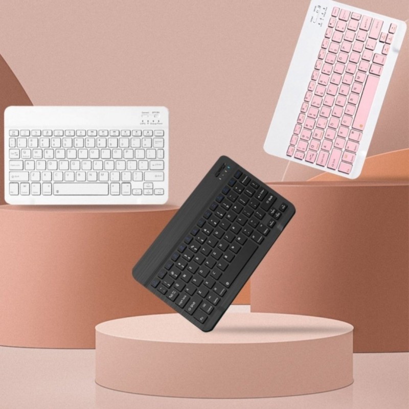 Creative Solid Color Bluetooth Keyboard ...