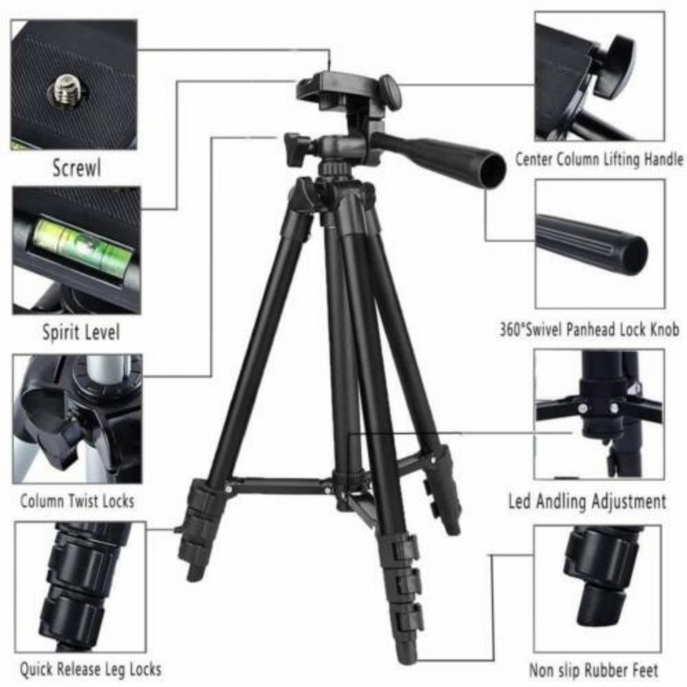 Professional Camera Tripod Stand Mount P Hone Holder For I Phone DSLR Travel AU Professional Camera Tripod Stand Mount P Hone Holder For I Phone DSLR Travel AU