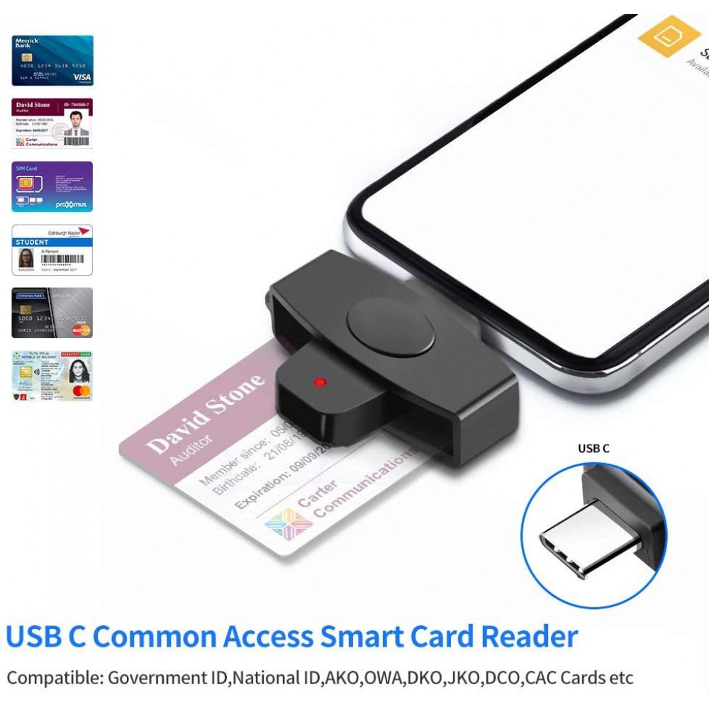USB Type C Universal Smart Card Reader USB Type C Universal Smart Card Reader