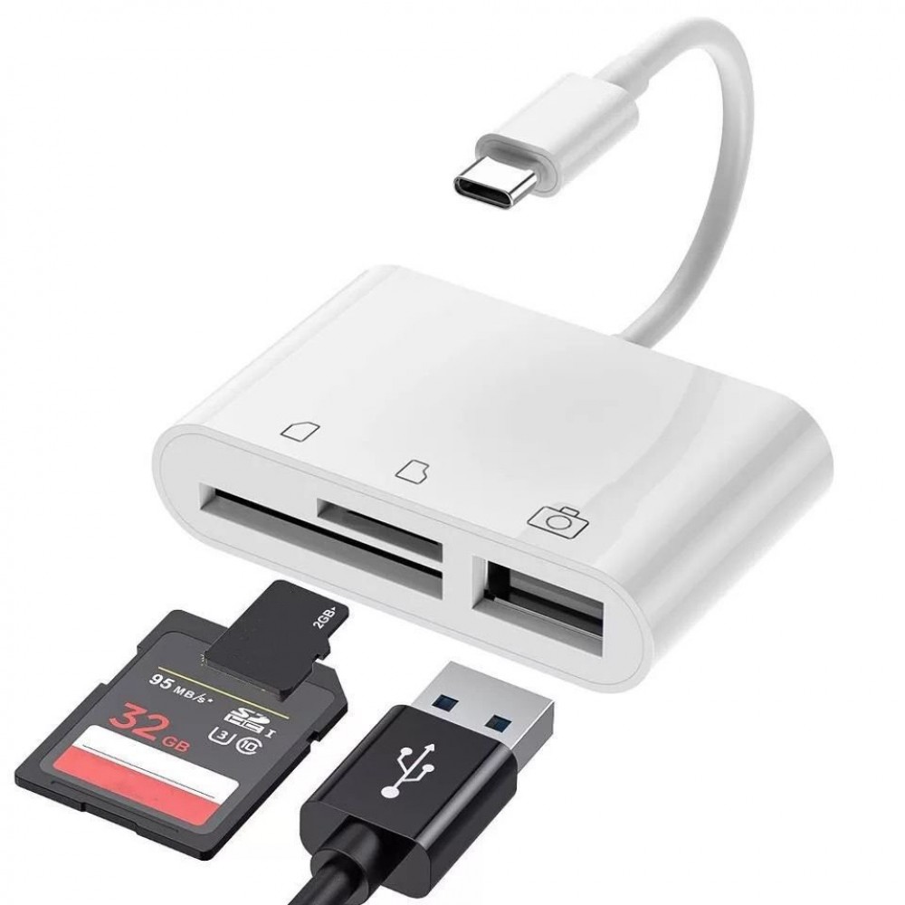 Type-c Three-in-one Otg Multi-function Card Reader Type-c Three-in-one Otg Multi-function Card Reader